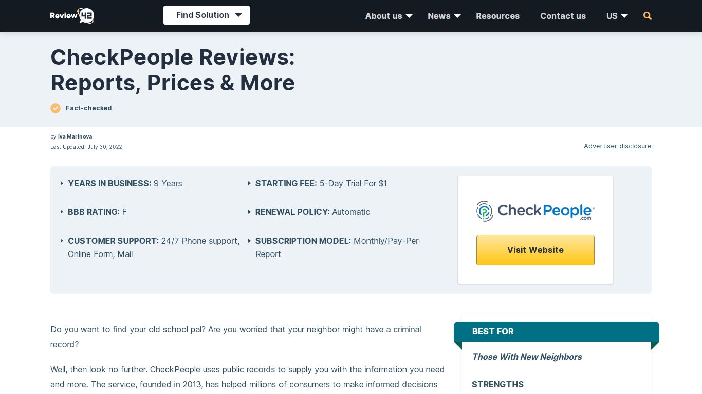 2022’s CheckPeople Reviews: Reports, Pricing, Features & More